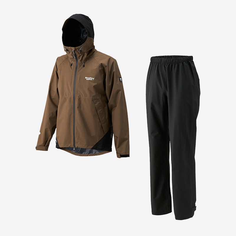 RBB Rivalley Stretch Light Rainsuit Mocha Clothes, Waterproof Clothes image