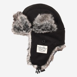 Καπέλο Μάλλινο με Πτερύγια Αυτιών RBB Rivalley Wool Aviator Black