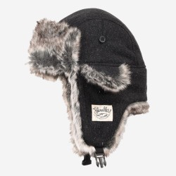 Καπέλο Μάλλινο με Πτερύγια Αυτιών RBB Rivalley Wool Aviator Gray