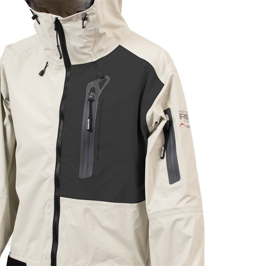 RBB Tide Game Rain Jacket Light Gray Clothes, Jackets image