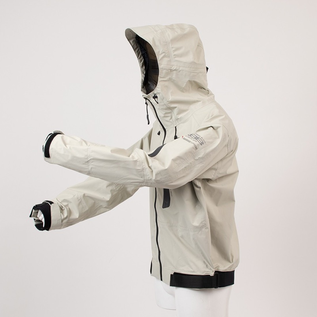 RBB Tide Game Rain Jacket Light Gray Clothes, Jackets image