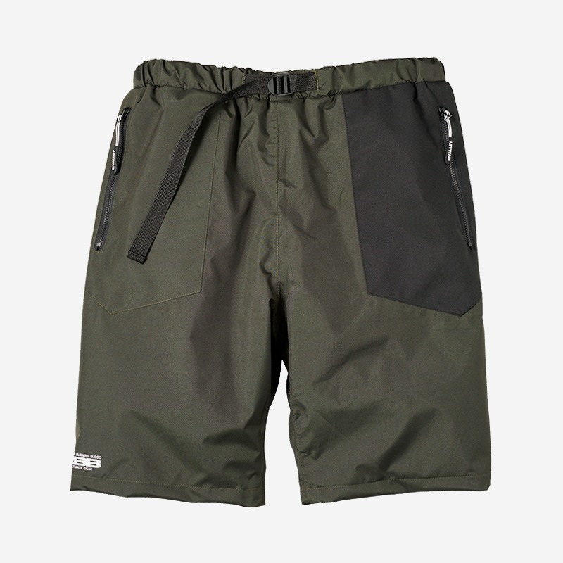 RBB Waterproof Half Pants II Olive Black Clothes, Pants - Shorts, Waterproof Clothes image