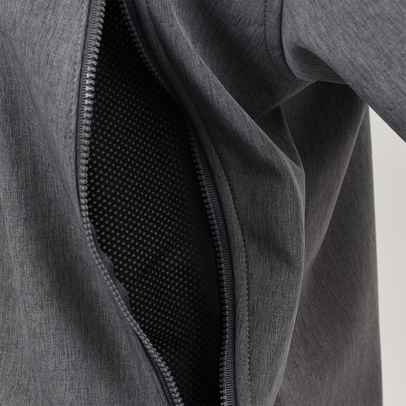 Αντιανεμικό Μπουφάν RBB Windguard Hoodie II Heather Black Ένδυση, Μπουφάν image