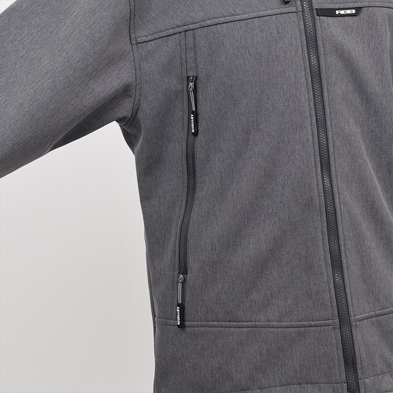 Αντιανεμικό Μπουφάν RBB Windguard Hoodie II Heather Black Ένδυση, Μπουφάν image