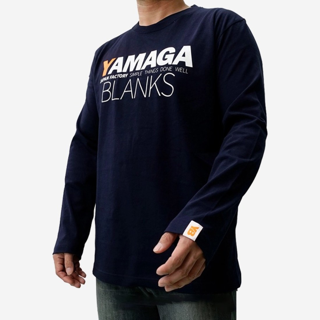 Yamaga Blanks Long Sleeve Shirts 2021 Navy Blue image