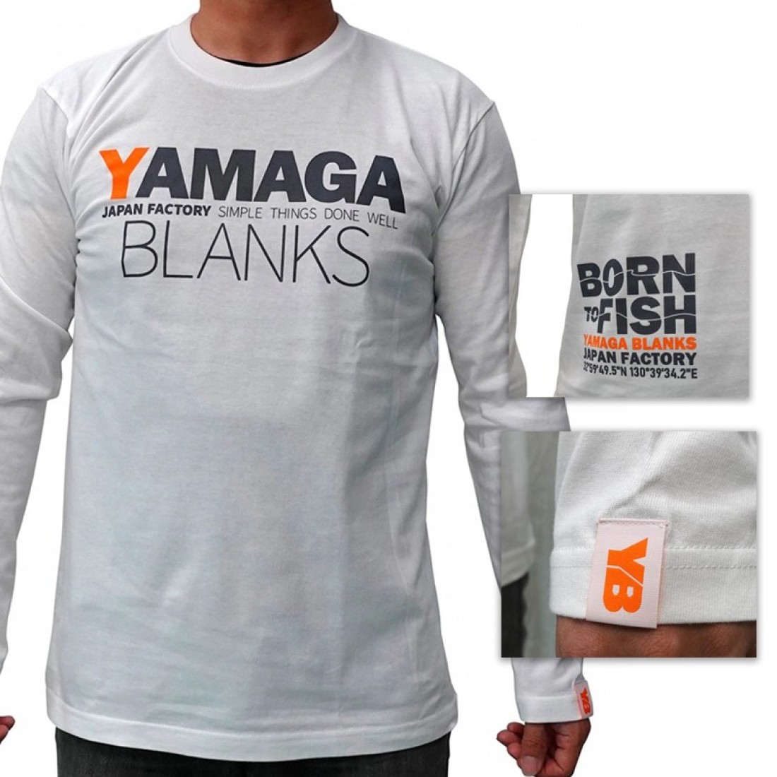 Showing image for Yamaga Blanks Long Sleeve Shirts 2021 White Yamaga Blanks Long Sleeve Shirts 2021 White Clothes, T-Shirt image
