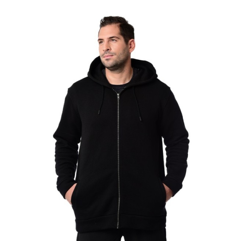 Φούτερ Ζακέτα Oxean Jacket Textile Black Ένδυση, Φούτερ image